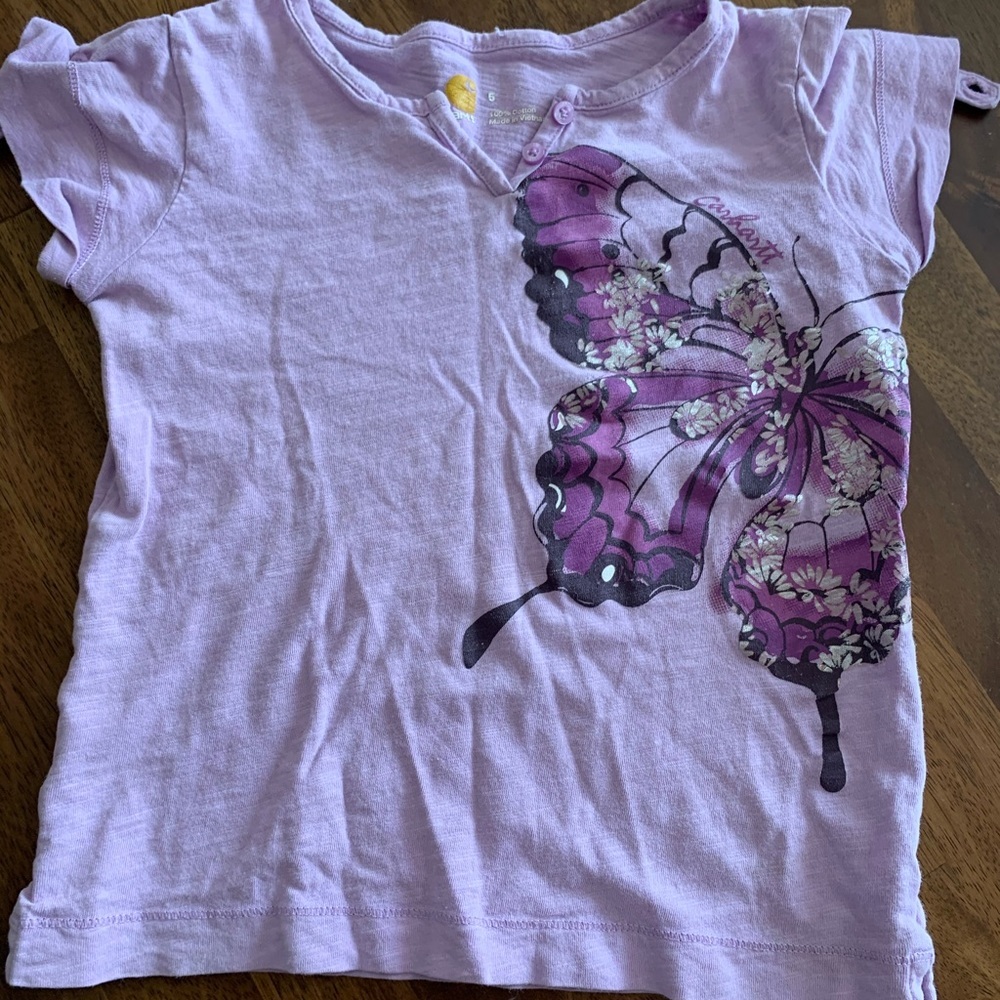 Carhart girls butterfly tee
